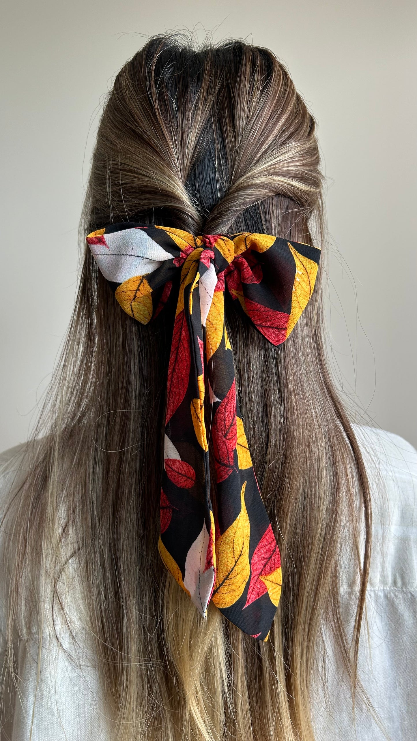 Autumn Leaf Skinny Scarf