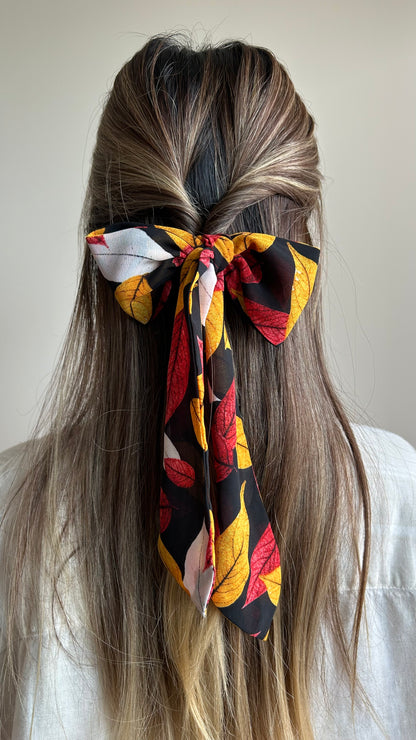 Autumn Leaf Skinny Scarf