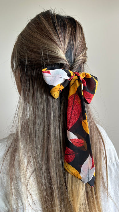 Autumn Leaf Skinny Scarf