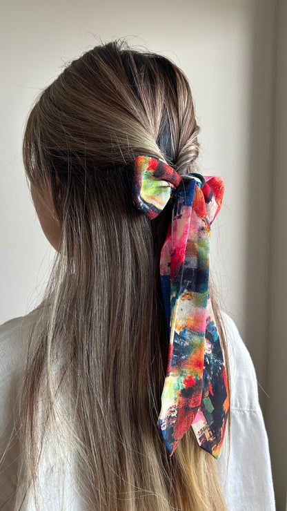 Bold Abstract Skinny Scarf