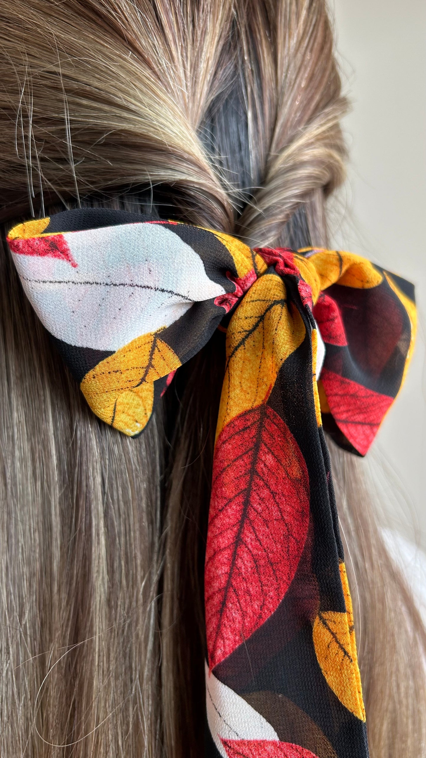 Autumn Leaf Skinny Scarf