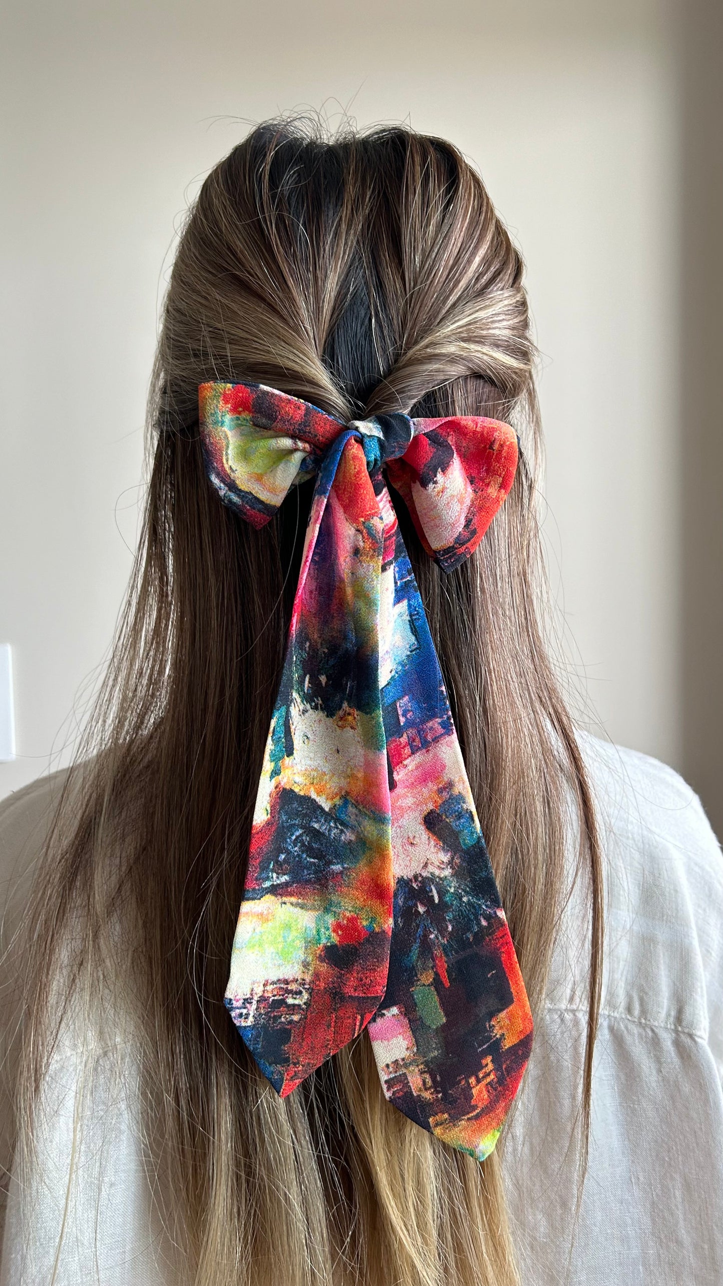 Bold Abstract Skinny Scarf